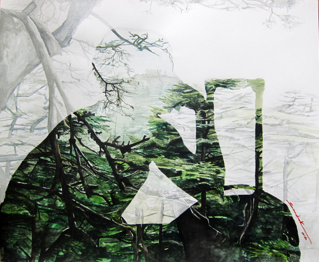 The Travelling Forest   |  Watercolor  |  60x50cm